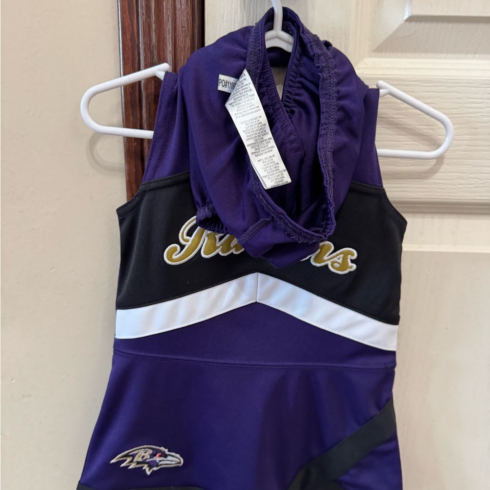 Purple and Black Ravens Cheer Dress